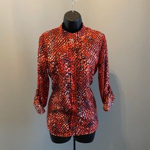 Jones New York button-up blouse, size small